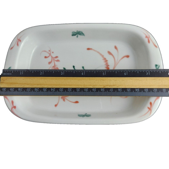 Limoges France Pottery Cruet Set Oil Vinegar Hand Painted Fluers Tray Pink Green - Picture 7 of 9